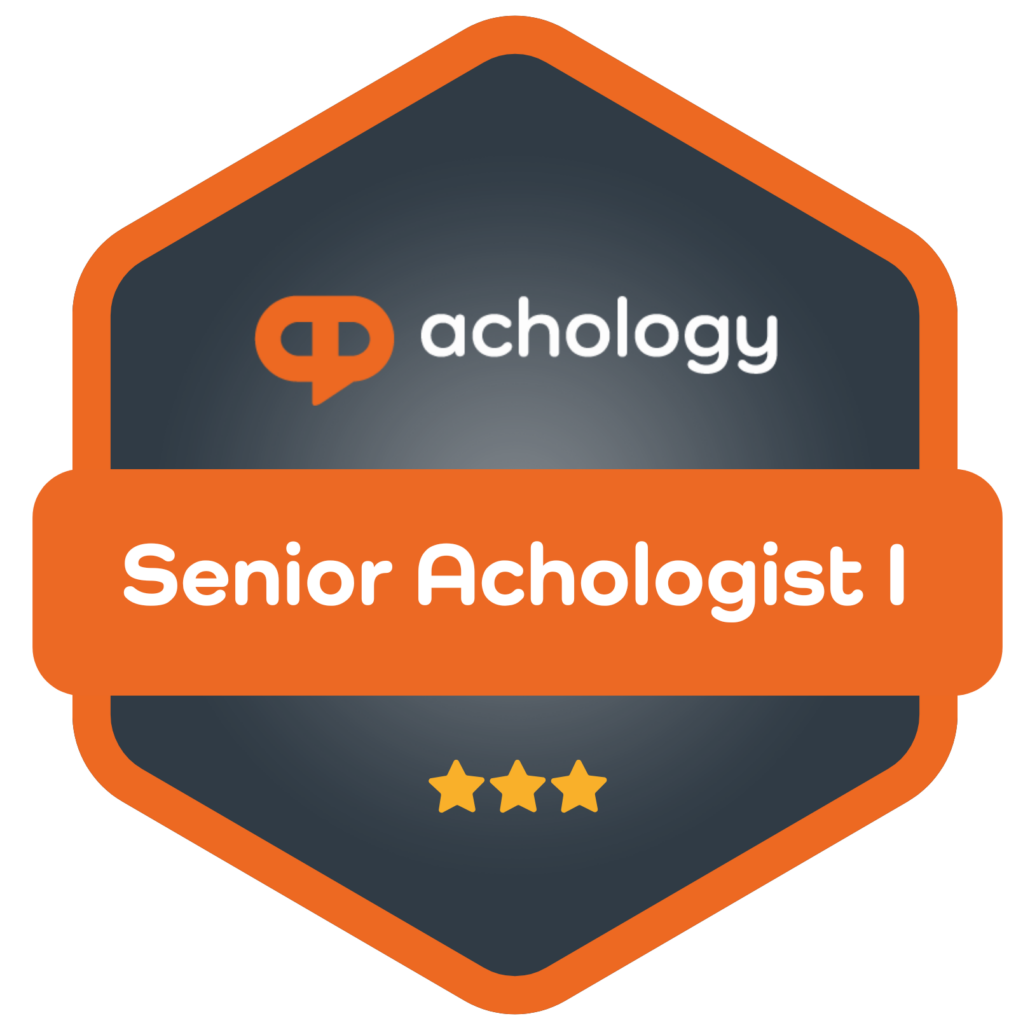 Senior Achologist Level 1 (Official Badge for Achology members)