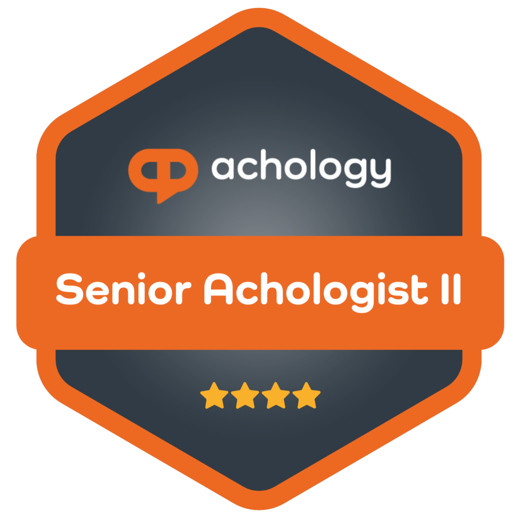 Senior Achologist Level 2 (Official Badge for Achology members)